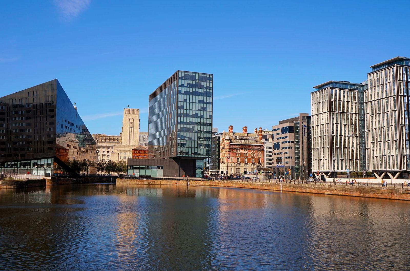 Buildings on Seashore in Liverpool